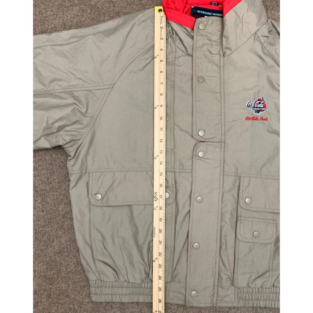 Dunbrooke Coca-Cola Jacket Mens L Bomber Nylon Lined Rain-Resistant Snap Zip-Up